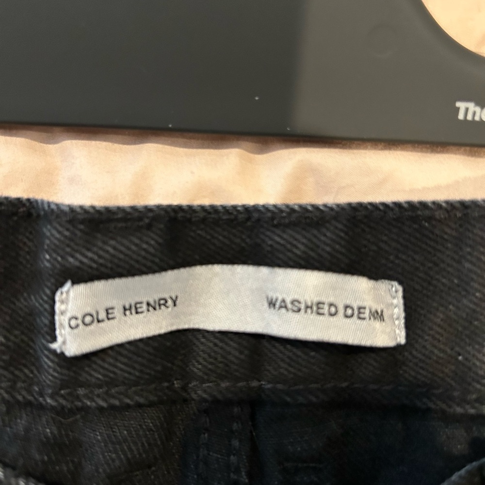Cole Henry Baggy Relaxed Fit Jeans With Distressed Pockets And Hem. View 2